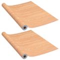 vidaXL Samolepiace tapety na dvere 2 ks javor 210x90 cm PVC
