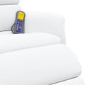 vidaXL Polohovacie kreslo Biela PU