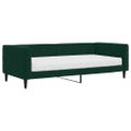 vidaXL Denná posteľ s matracom tmavozelená 90x200 cm zamat