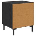 vidaXL Nočný stolík Čierny dub 40 x 35 x 47,5 cm Kompozitné drevo