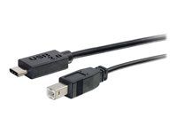 Black - USB kábel - USB typ B (M) do USB-C (M) - USB 2.0 - 1.83 m - čierna