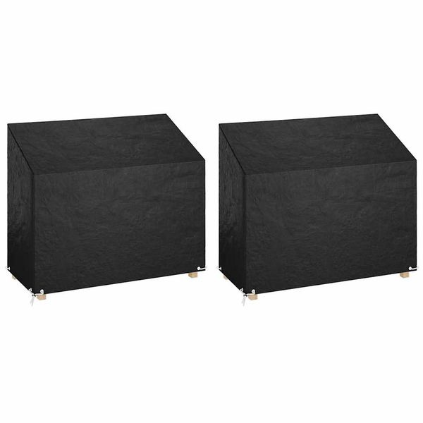 vidaXL Kryty na záhradnú lavicu 2ks 8 očiek 160x70x70/88 cm polyetylén