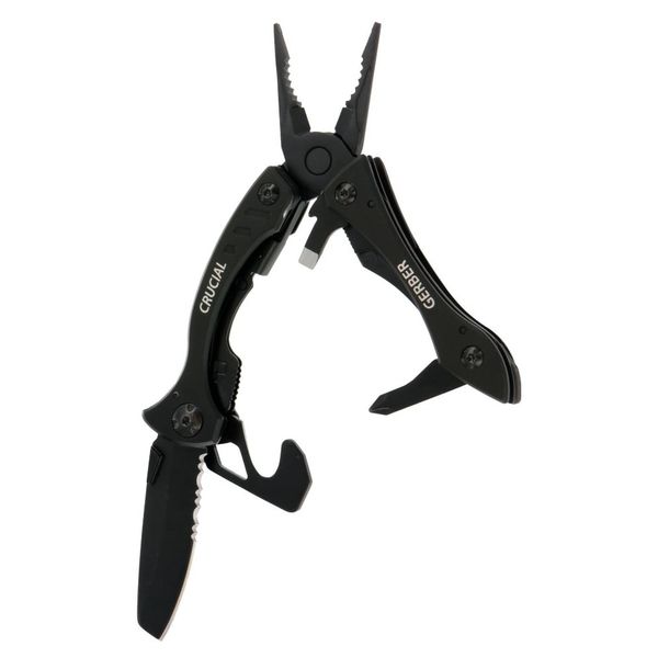 Gerber31-001518 CRUCIAL Black multifunkčný nástroj, čierna Black Oxide, oceľ, 8 funkcií