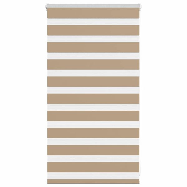 vidaXL Zebrová roleta pieskovo hnedá 75x100 cm šírka látky 70,9 cm polyester