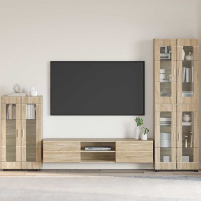 vidaXL Servírovacia skriňa FLORIN Sonoma dub 55,5 x 29 x 100 cm