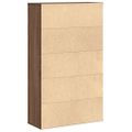 vidaXL Knižnica hnedý dub 60x24x101,5 cm kompozitné drevo
