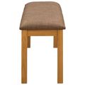 vidaXL Jedálenská lavička 95 x 32 x 45 cm Masívne dubové drevo Sivá