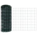 vidaXL Euro oplotenie s pilierom 10 x 0,4 m PVC potiahnutá oceľ Zelená