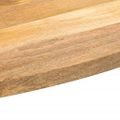 vidaXL Stolová doska 120x60x3,8 cm oválna masívny mangovník