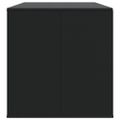 vidaXL Záhradný box na vankúše z polyratanu 291x100,5x104 cm čierny