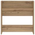 vidaXL Skriňa na topánky 60 x 18 x 60 cm Kompozitné drevo Dub artisan