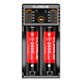 KLARUS KL-K2 inteligentná duálna nabíjačka batérií, LED displej, USB-C, funkcia powerbanky