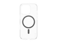 Zadný kryt na mobilný telefón - kompatibilita s MagSafe - oleofóbny povrch, termoplastický polyuretán (TPU), polykarbonát (PC) - čierna, priehľadná - pre Apple iPhone 16 Pro