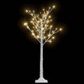 vidaXL Vianočný stromček/vŕba 128 LED 1,2 m, teplá biela, dovnútra/von