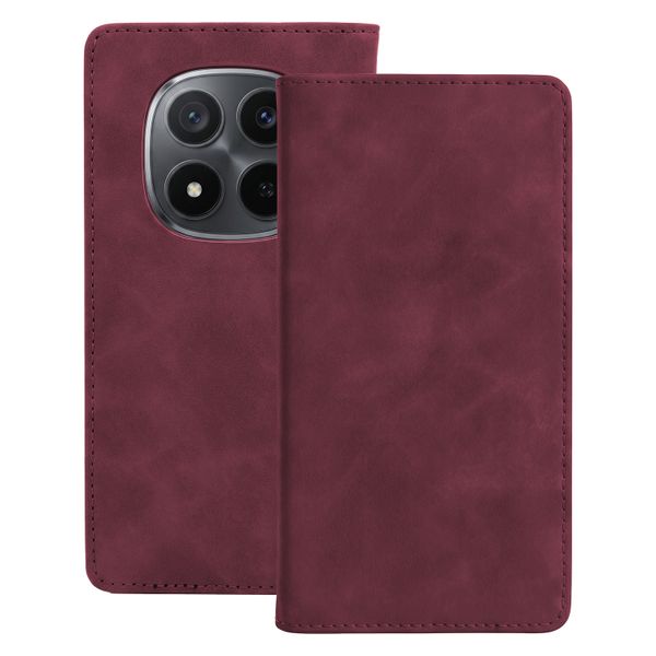 Smart Suede obal pre Xiaomi Redmi Note 15 5G bordová