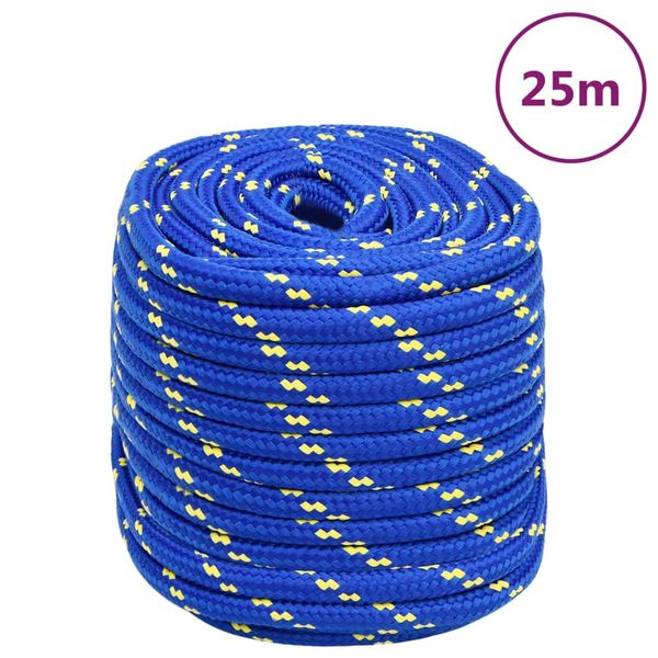 vidaXL Lodné lano modré 18 mm 25 m polypropylén