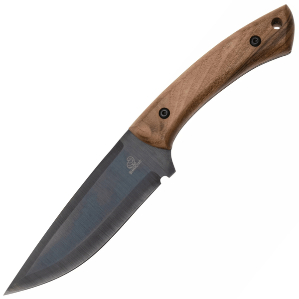 Beavercraft HGK1 Hunting Knife Blued lovecký nôž 14 cm, orechové drevo, kožené puzdro