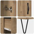 vidaXL Highboard Remeselný dub 69,5 x 34 x 90 cm Kompozitné drevo