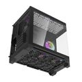Počítačová skriňa Darflash FT418 + 6 ventilátorov aRGB (čierna)