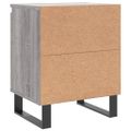 vidaXL Nočné skrinky 2 ks sivá sonoma 40x30x50 cm kompozitné drevo