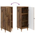 vidaXL Servírovacia skriňa Staré drevo 33 x 34,5 x 90 cm