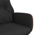 vidaXL Relaxačné kreslo čierne látka a PVC