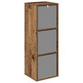 vidaXL Servírovacia skriňa so zásuvkou Staré drevo 35 x 32 x 99,5 cm