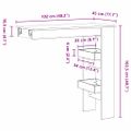 vidaXL Barový stôl na stenu 102 x 45 x 103,5 cm Kompozitné drevo