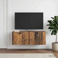 vidaXL Nástenná TV skrinka Nástenný Staré drevo 78,5 x 31 x 30 cm
