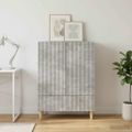 vidaXL Servírovacia skriňa so zásuvkou Betónovo sivá 66 x 34,5 x 95 cm