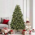 vidaXL Umelý vianočný stromček 180 cm 300 LED Teplá biela PVC a oceľ