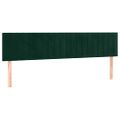 vidaXL Posteľný rám boxsping s matracom tmavozelený 160x200 cm zamat