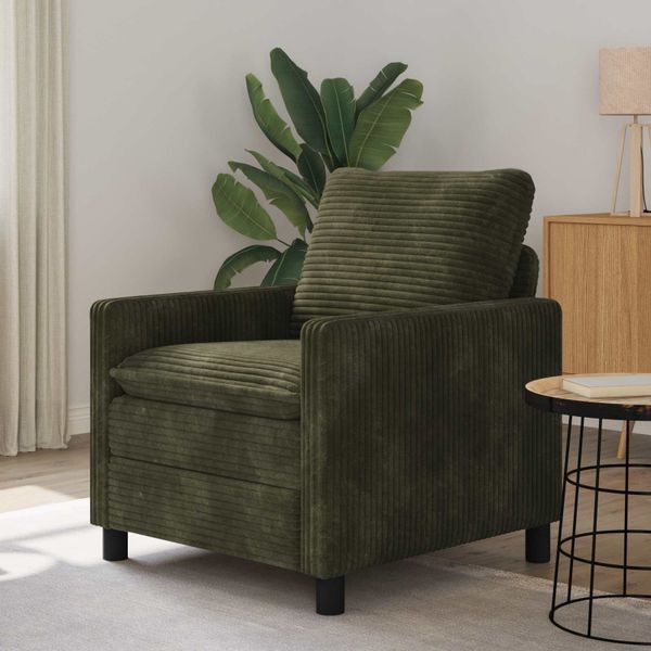 vidaXL Pohovka Zelená 76 x 81 x 87,5 cm Polyester