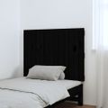 vidaXL Nástenné čelo postele čierne 82,5x3x60 cm masívna borovica