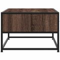 vidaXL Konferenčný stolík hnedý dub 100x50x35 cm kompozit. drevo a kov