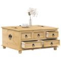 vidaXL Úložný box Corona 90x78x45 cm borovicový masív