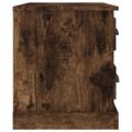 vidaXL Nočný stolík dymový dub 60x39x45 cm