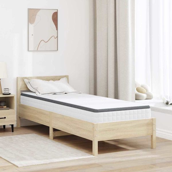 vidaXL Matrac Biela a šedá 80 x 200 cm Bonell pružina