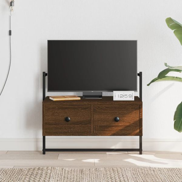 vidaXL TV skrinka nástenná hnedý dub 60,5x30x51 cm kompozitné drevo