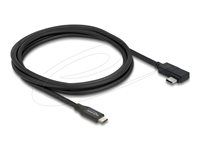 Coaxial USB 40 Gbps cable angled left/