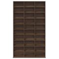 vidaXL CD skrinka hnedý dub 102x23x177,5 cm spracované drevo