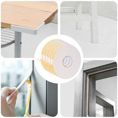 vidaXL Samolepiaca penová páska 5 pcs Biela 20mm x 10m CR Pena
