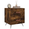 vidaXL Nočné stolíky 2 ks dymový dub 40x35x47,5 cm kompozitné drevo