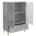 vidaXL Servírovacia skriňa Betónovo sivá 66 x 34,5 x 95 cm