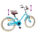 vidaXL Detské Kolo 22 Palcov pre deti vo veku 7-12 rokov Svetlomodrá