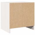vidaXL Nočné stolíky 2 ks biele 40x30,5x40 cm borovicový masív