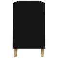 vidaXL Botník čierny 102x36x60 cm spracované drevo