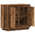 vidaXL Servírovacia skriňa Staré drevo 80 x 40 x 75 cm