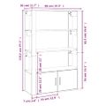 vidaXL Komoda dub sonoma 80x30x119,5 cm spracované drevo