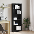 vidaXL Regál na knihy 60 x 24 x 176 cm Kompozitné drevo Čierny dub